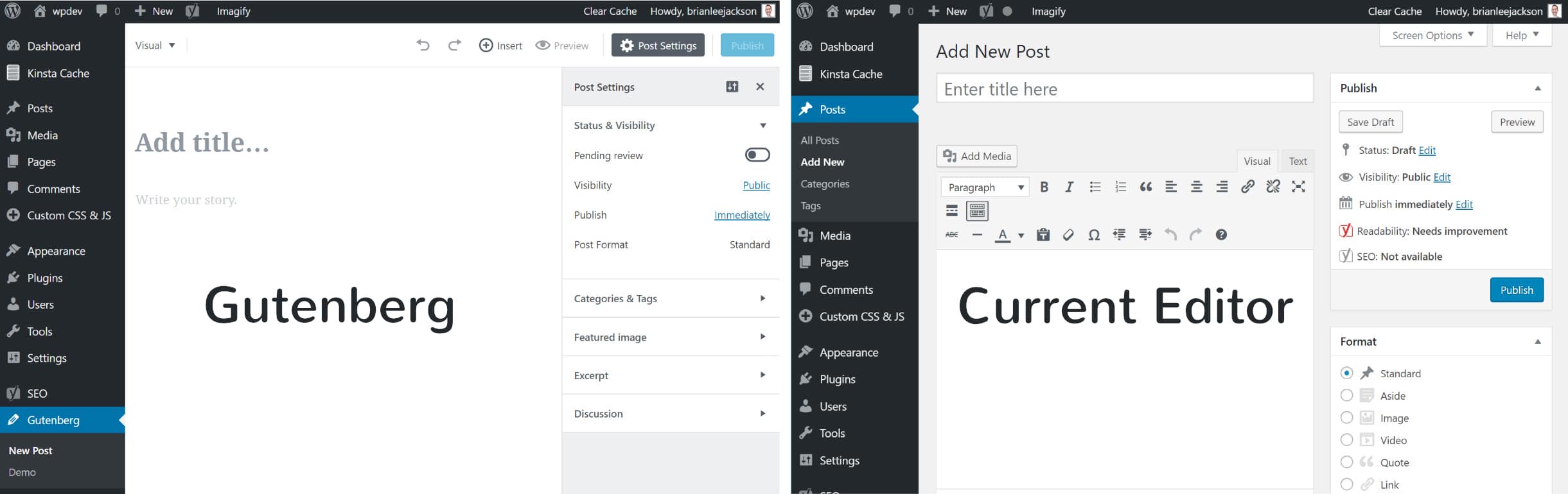 Gutenberg WordPress Editor